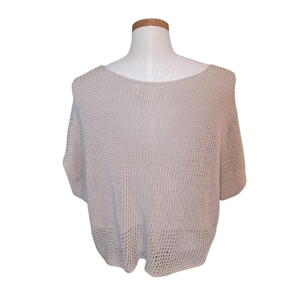 THE FISHER PROJECT CABLE KNIT OVERSIZED CROP SWEATER TOP, S - Picture 2 of 7